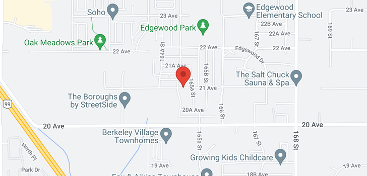 map of 16531 21 AVENUE